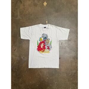 Vintage Disney The Little Mermaid T-Shirt Ariel Ursula King Triton Sebastian 90s